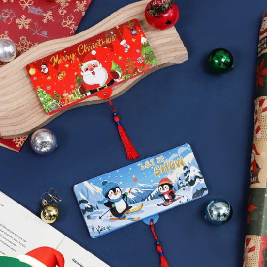 Christmas Cash Gift Envelopes Surprise Xmas Money Gift Card Holder with 6 Slots DIY