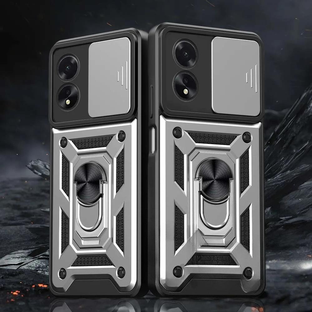 Чехол Armor для OPPO A79 A78 A58 A38 A18 A98 5G A77 A57 A57S A76 A16 A16S A54S чехол с кольцом магнитный держатель Coque Fundas