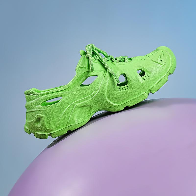 2024 летние новые мужские и женские туфли на высокой эластичной резинке, садовая обувь из ЭВА на толстой подошве, пляжная обувь для дома и улицы, 37-45