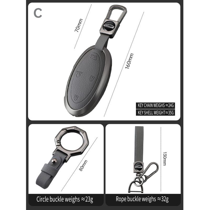 5 7 Buttons Car Key Case Cover For Hyundai Kona Ev Grandeur GN7 IONIQ 6 2024 Remote Key Zinc Alloy Protect Shell