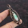 Variscite Gemstone Pendant Copper Wire Wrapped Pendant Variscite Copper Jewelry Stylish Pendant Gift For Mom Handmade Wire Wrapped Jewelry