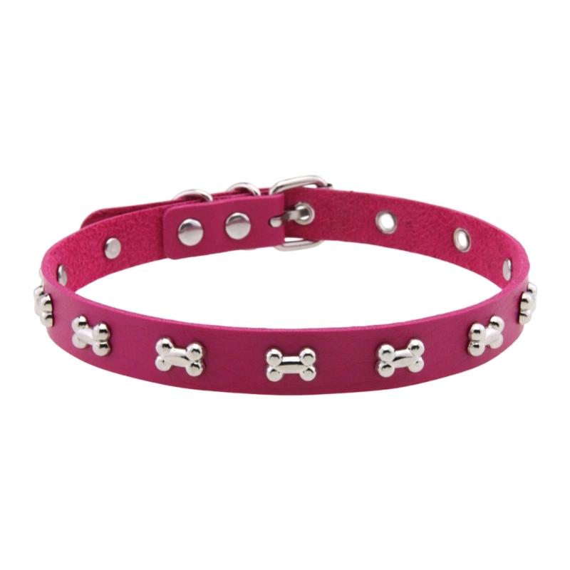 Панк Стиль Кожаные Чокеры Ожерелье С Подвеской В Виде Кости Регулируемая Застежка Для Дерзкой Уличной Моды