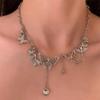Новая мода ожерелье с кулоном в виде бабочки и кисточкой, женственный дизайн, усовершенствованная цепочка на ключицу, подарок на вечеринку