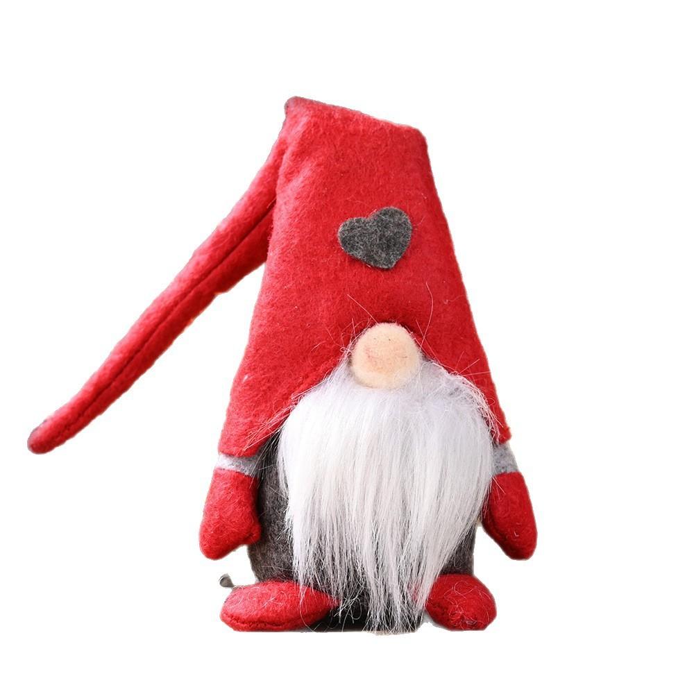 Украшения Рождественский Лесной Старец Стоящая Поза С Декором в Виде Сердца Любви