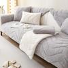 Nordic Quilting Wave Sofa Cover for Living Room Non-Slip Thick Plush Couch Cushion Mat Corner Sofa Cover Sofas Towel Home Decor