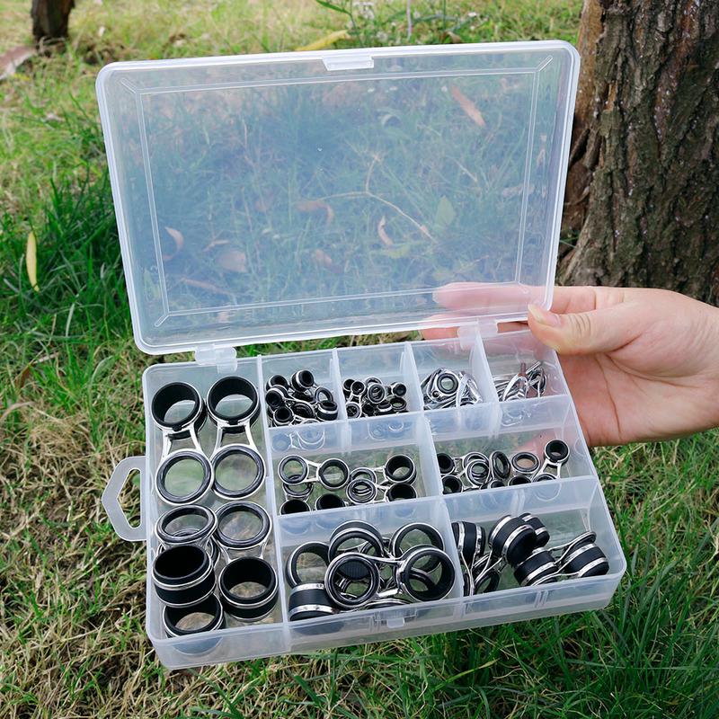 55 шт./лот, направляющие кольца для удочки, ремонтный комплект для наконечника удочки, кольца для глаз, аксессуары Peche, рыболовные снасти