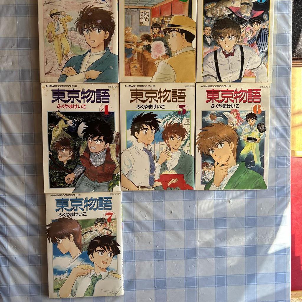 [Б/У] Кейко Фукуяма, Широкое издание Токийская история Полный комплект 1-7 + Набор из 3 книг, Первое издание