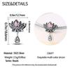 925 Silver Classic Purple Retro Heart Shape Lotus Angel Pattern Charms Beads Fit 3mm Original Bracelet DIY Jewelry Gift