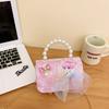 Stylish Charming And Handbag For Girls Featuring Princess Theme And Adorable Bow