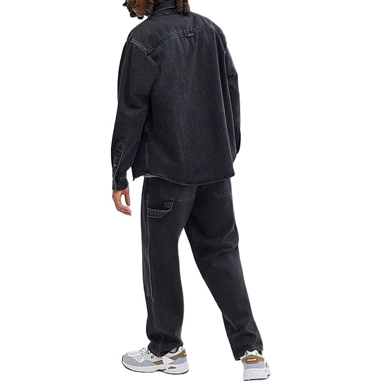 COACH Shirts Men's Black Lapel Moderate Other CS199-BLK
