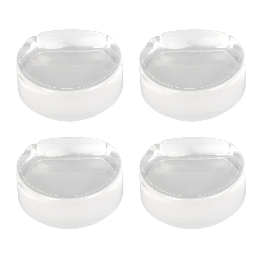 4 шт. Прозрачный дверной стопор, мягкий акриловый дверной держатель, предотвращает удар пола о дверной буфер для спальни 