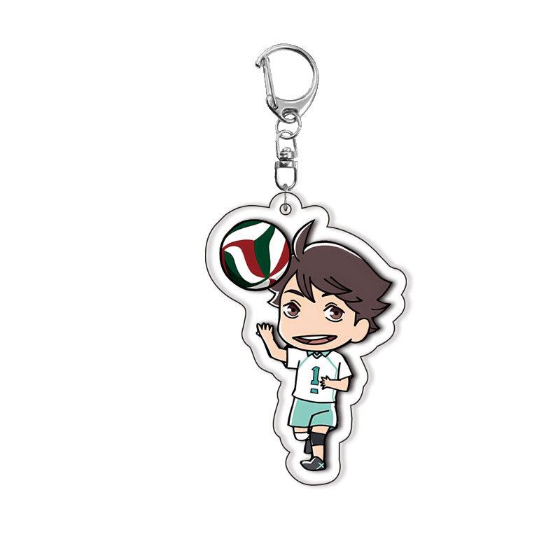 28 Стилей Аниме Haikyuu!! Акриловый Брелок Хинаты Сёё Тобио Кагэяма Даити Савамура Мультяшный Популярный Брелок для Ключей Ювелирный Кулон