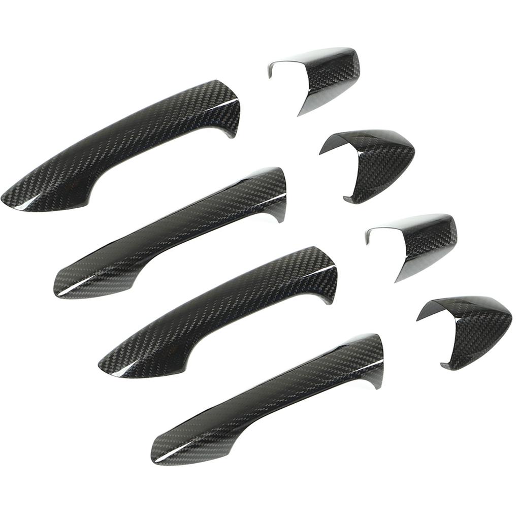 4 шт. Накладка на внешнюю ручку двери с колпачком из углеродного волокна для замены на Mercedes?Бенц W204 W212 W218