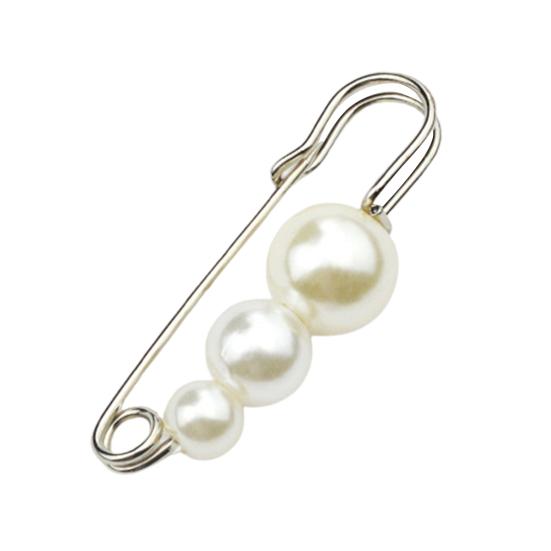 Брошь «Безопасность», тонкая работа, защита от воздействия, привлекательный искусственный жемчуг, женская безопасность