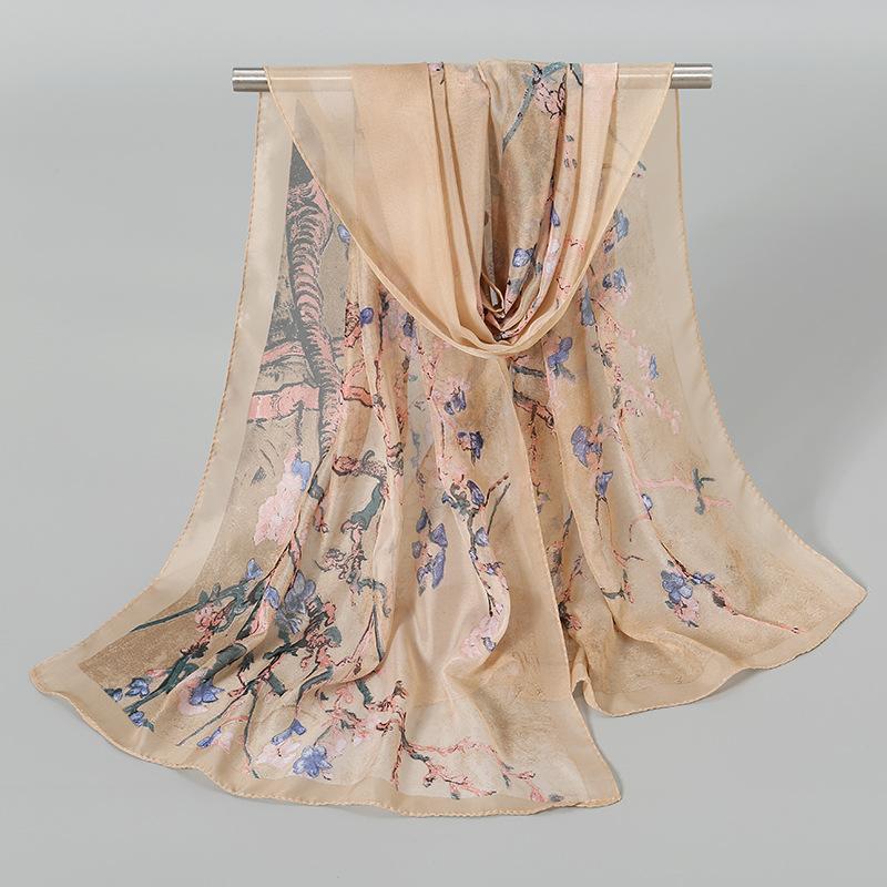 Китайский красный однотонный шифоновый маленький шелковый платок женский маленький подарок, тонкий большой красный подарок на День защиты детей