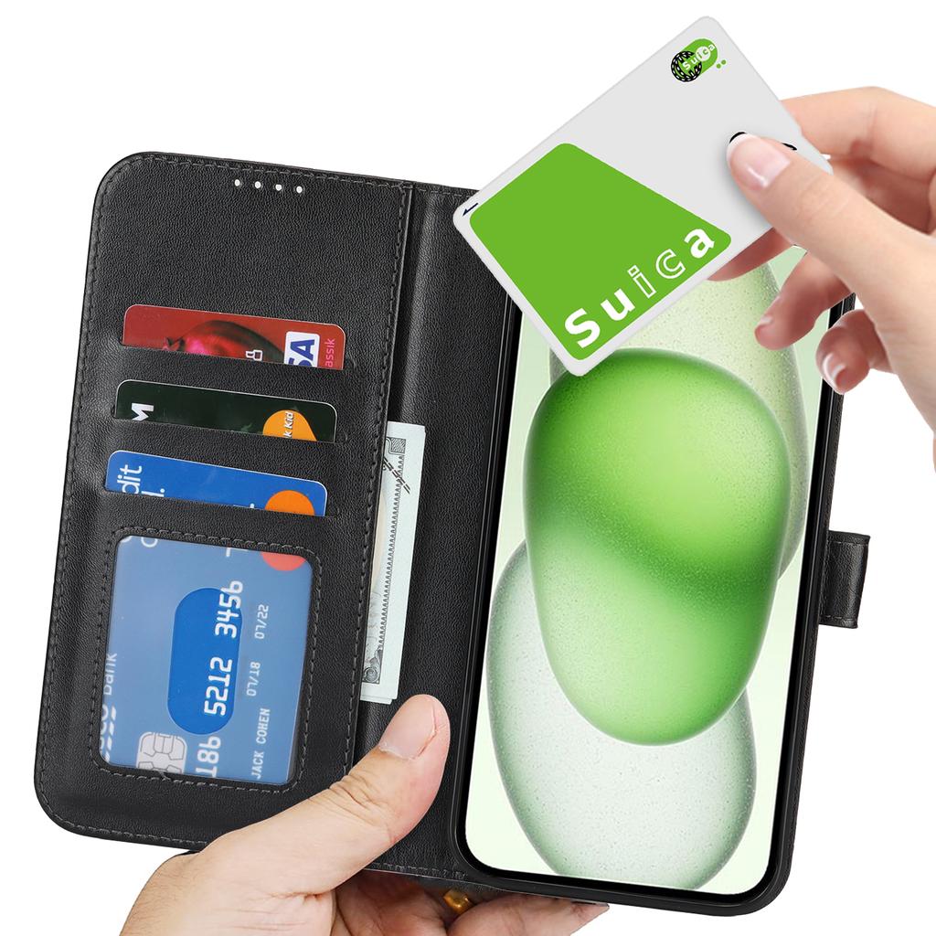 For iPhone 15 Plus/14 Plus Stand Case Shockproof Leather Wallet Phone Cover