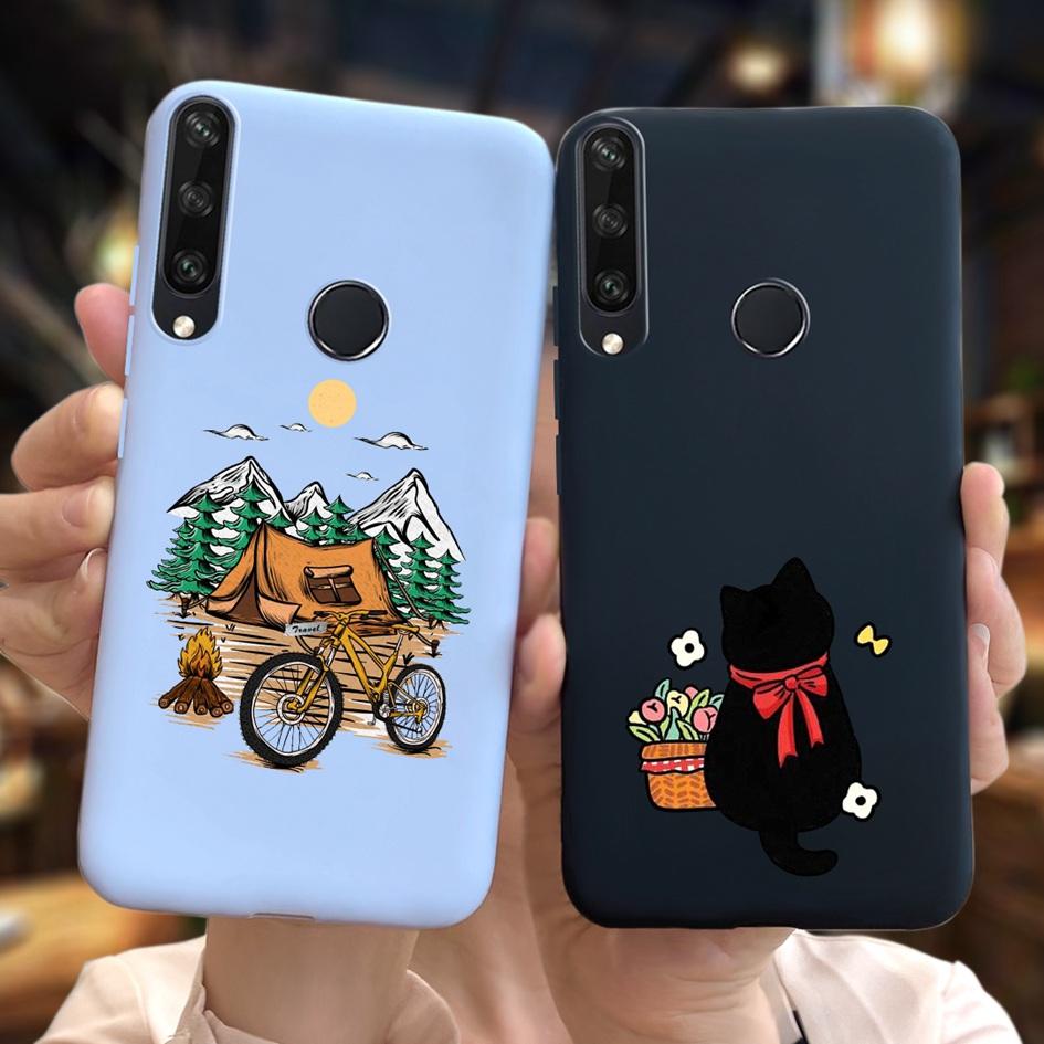 For Huawei Y6P Y7P Case 2020 New Fashion Butterfly Flower Painted Phone Cover For Huawei Y7P Funda Y 7P Y 6P HuaweiY6P Soft Capa