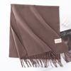 Solid Color Imitation Cashmere Scarf Women's Winter Warm Shawl Neck Scarves