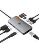 Spigen Macbook Air M2 Hub 100W 4K lan 1Gbps 5Gbps и 3 порта для карты данных Совместим с MacBook Surface и другими 8-в-1 USB-C [Легкий 89г,