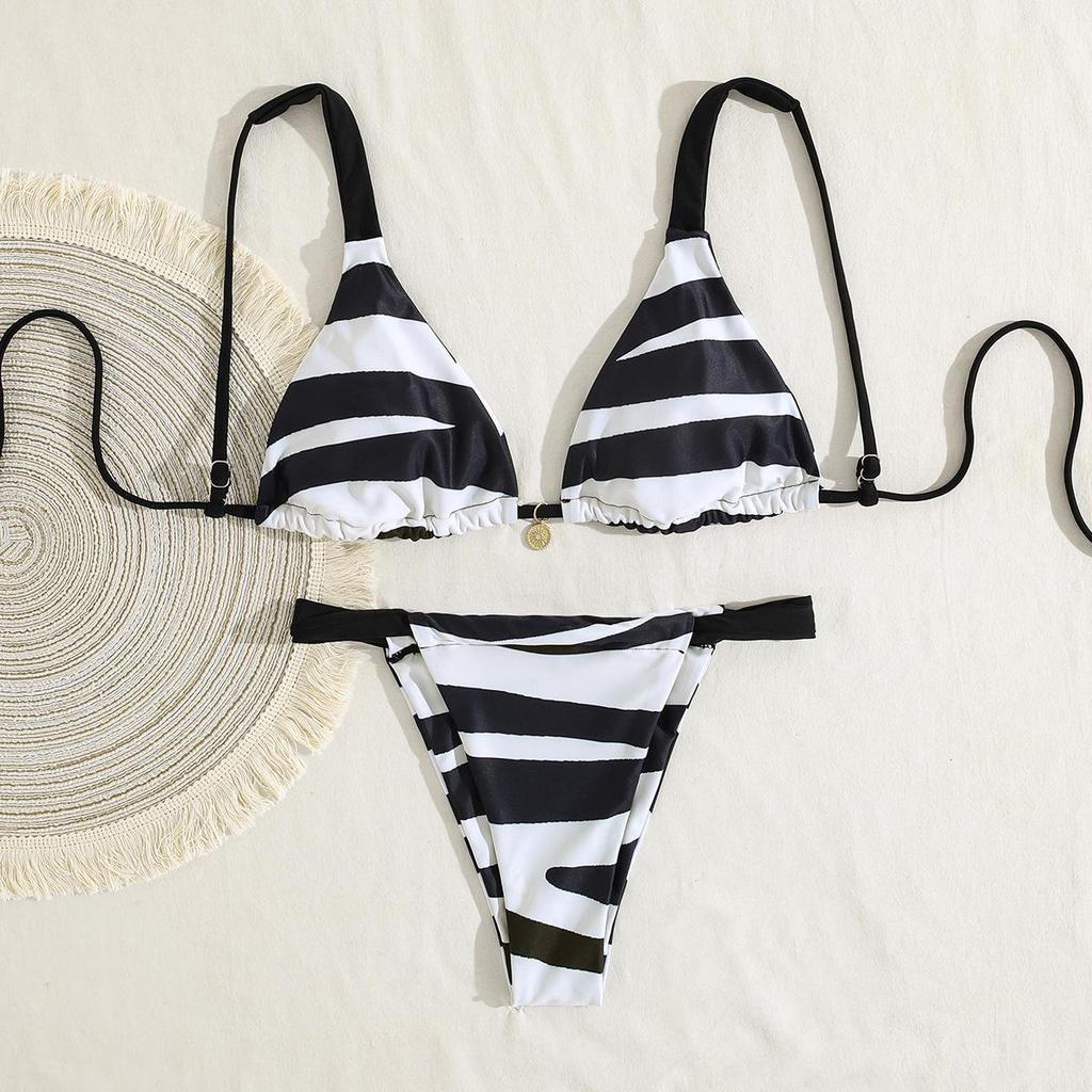 2025 Европейский и американский сексуальный купальник бикини с принтом для женщин
