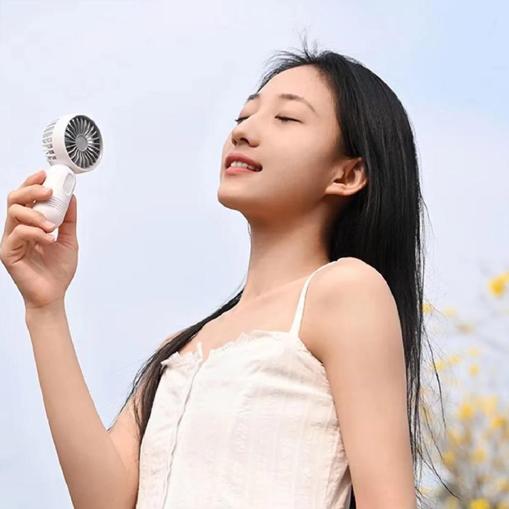 Low Noise Handheld Fan Mini Pocket Fan Household USB Rechargeable Fan Camping