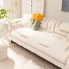 Pure Cotton Sofa Cushion for All Seasons, Cotton Fabric Leather Sofa Anti-slip Cushion, Modern Simple Sofa Cover Cover