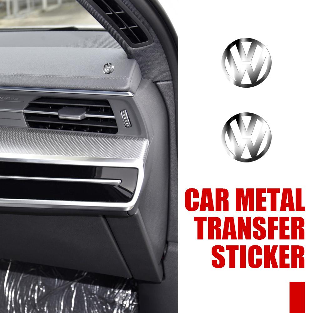 3D Nickel Metal Car Indoor Waterproof Badge Sticker Auto Cover for Volkswagen VW Golf 4 Motion MTM Touareg Passat GTI RLine R32 ze7
