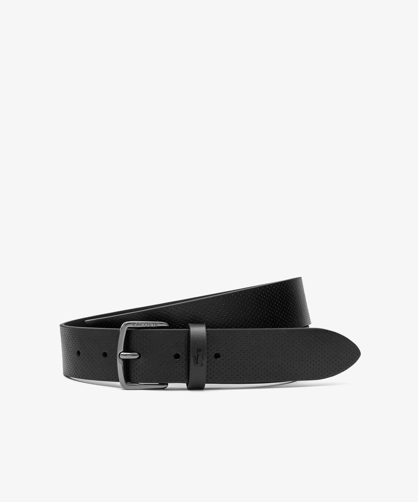Мужской повседневный кожаный ремень LACOSTE 35 мм с перфорацией (стежок) Rc4084M56G 000