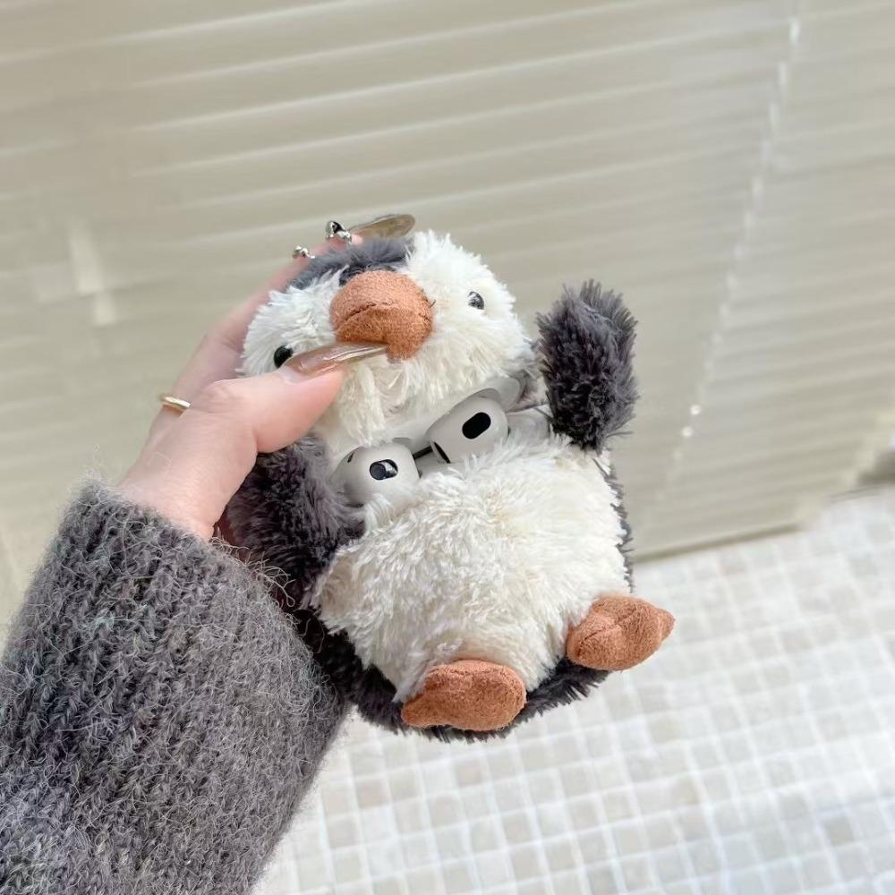 Plush Penguin Earphone Protective Case for AirPods 1 2 3 Pro AirPods Pro2