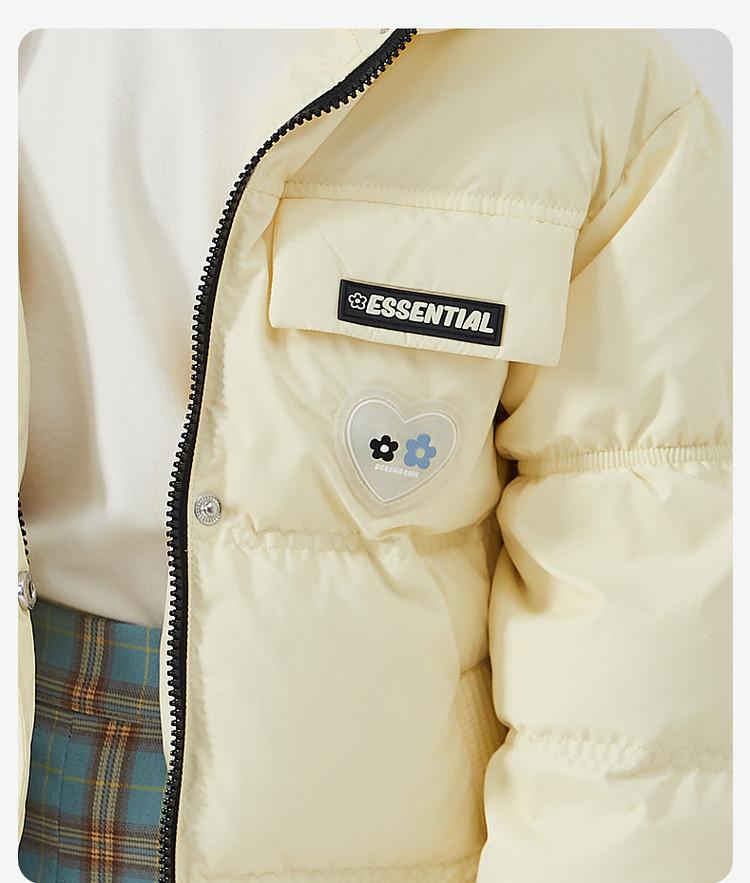 Girls' Down Jacket with 90 White Duck Down