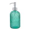 Manufacturer Colorful Glass Soap Dispenser Bottle with Stainless Steel Metal Lotion Pump Customization Color for Hand Soap