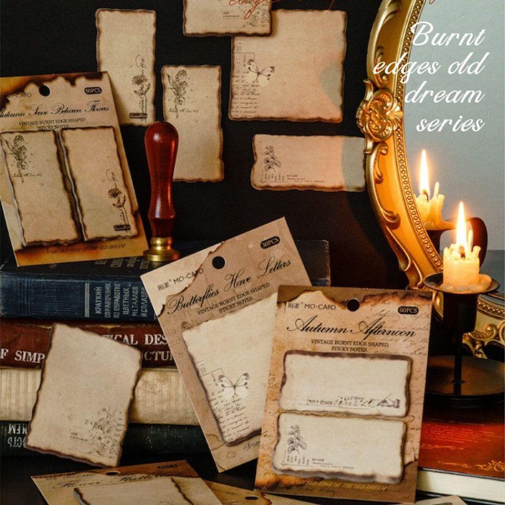 Самоклеящиеся стикеры Винтажная серия Обожжённый Отрывной блокнот Список дел Блокноты Студент