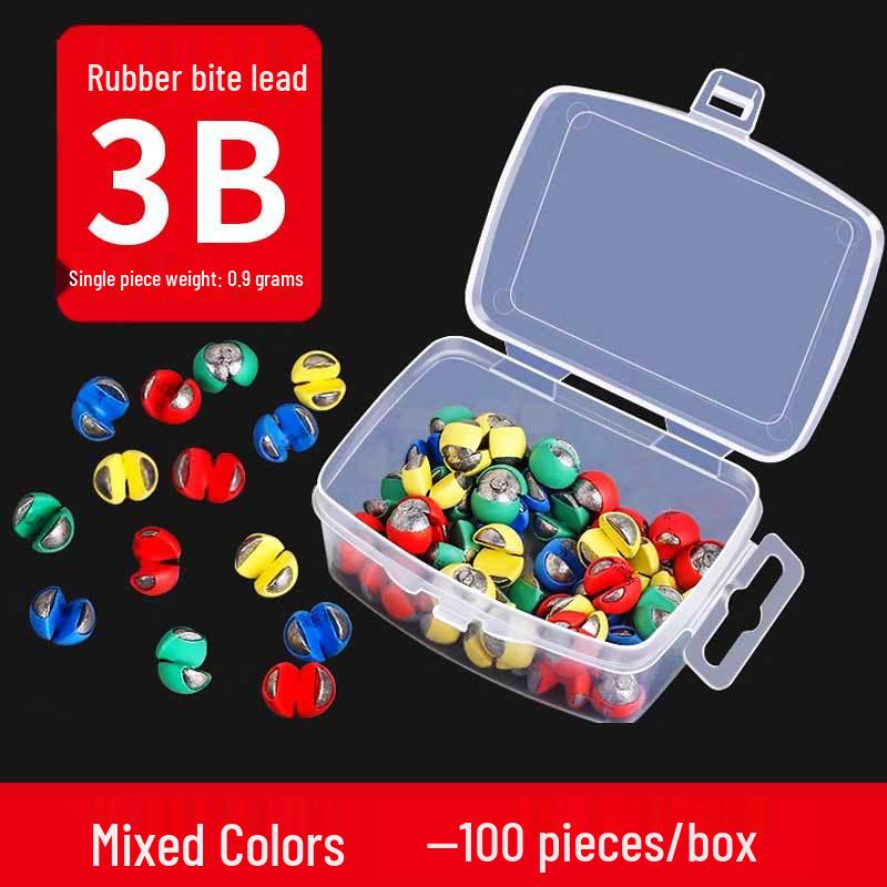 Yizhan Lion Line Устойчивый к укусам резиновый зажим и набор грузил для ловли с плота - Водонепроницаемый инструмент для поиска дна.