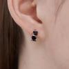 [ELLE Jewelry] 14K GF Black Unique One-Touch Ring Earrings ELGPEE544
