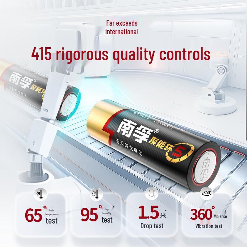Nanfu AA/AAA Alkaline Batteries CN plug (adapter included)