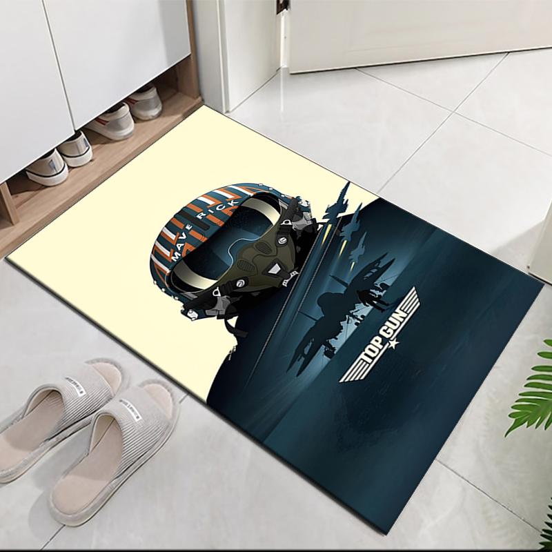 Top Gun Printed Carpetrugfor Office Chair Living Room Bedroom Kitchen Room Decor Gifts