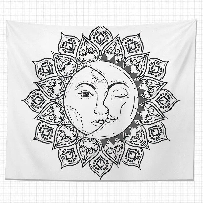 Гобелен Бог Солнца Искусство Тотем Украшения Дома Гостиная Висячий Фон Ткань