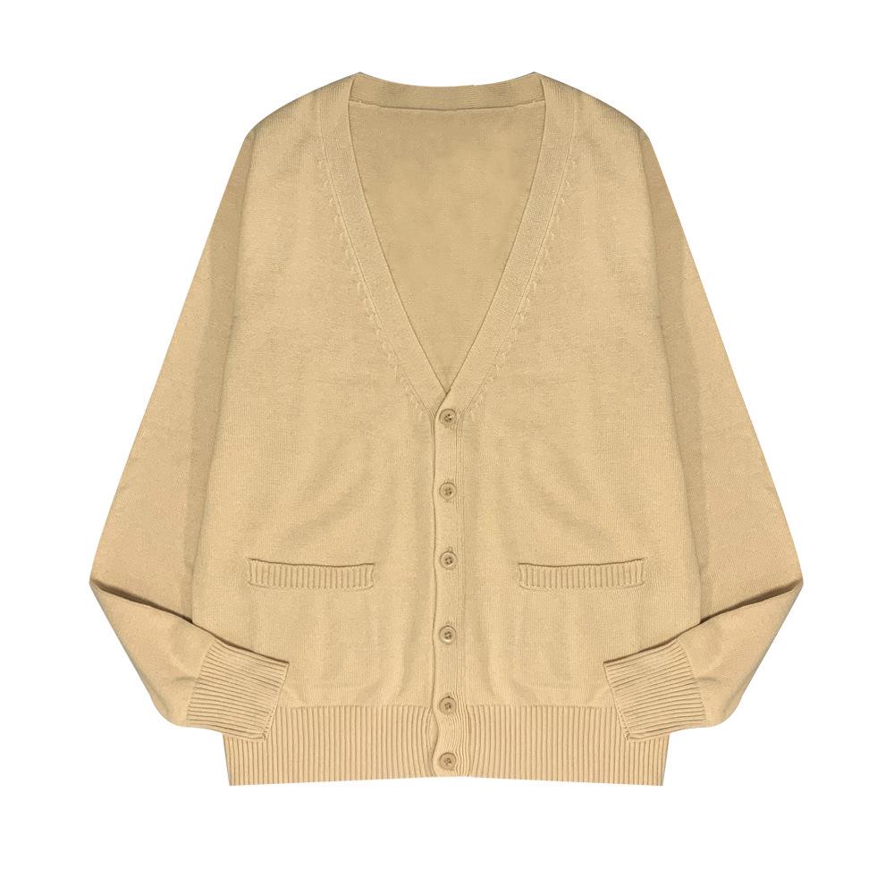 Японский кардиган из мягкого трикотажа в стиле JK для студентов