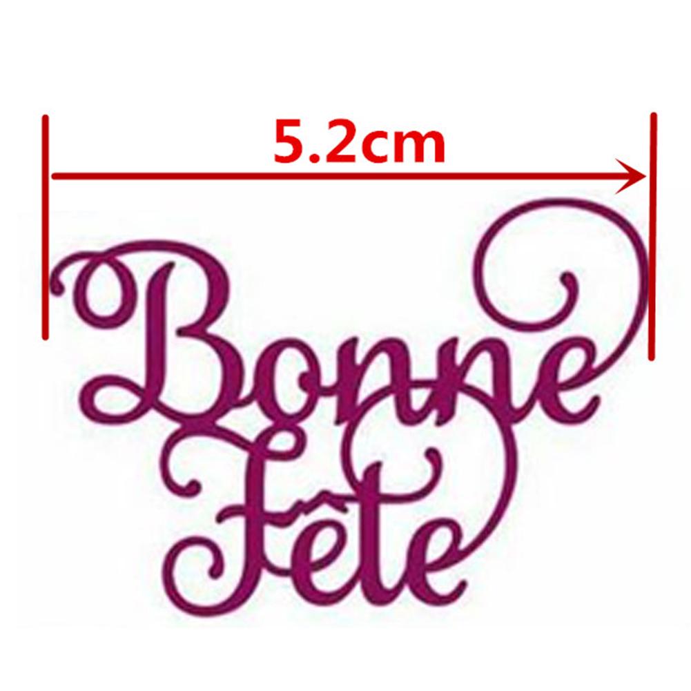 H1# Французский алфавит Вырубные штампы для скрапбукинга Декоративное тиснение Ремесло