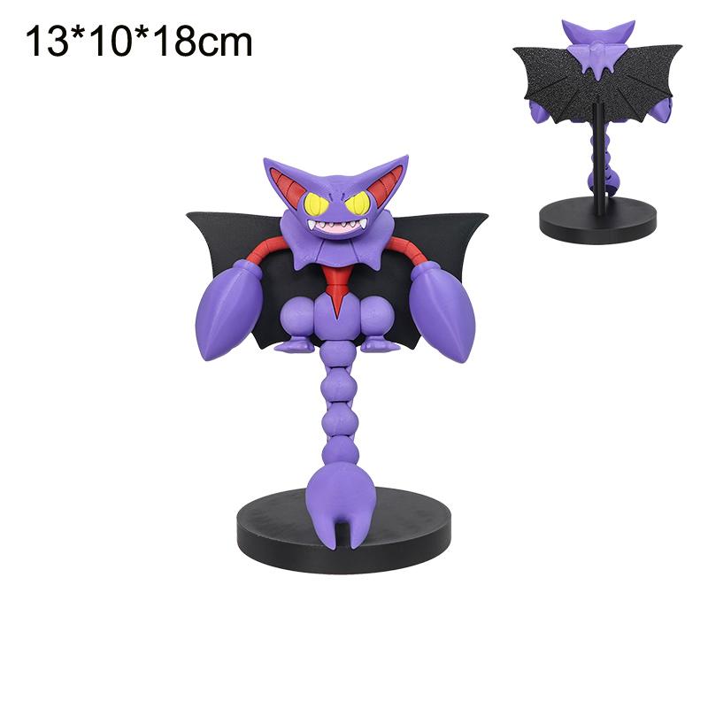 3D-печатные аниме-фигурки Pokémon Глискор с подвижными суставами, игрушка, настольное украшение, коллекционные игрушки, подарок