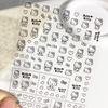 Мультяшные Наклейки и Украшения для Ногтей Hello Kitty - Рельефные Украшения с Изображением Кошки