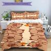 Kapibara 3pcs Bedding Set Duvet Cover Closure Includes 1 Duvet Cover & 2 Pillowcases for All Seasons Bedroom Home Dorm Decor