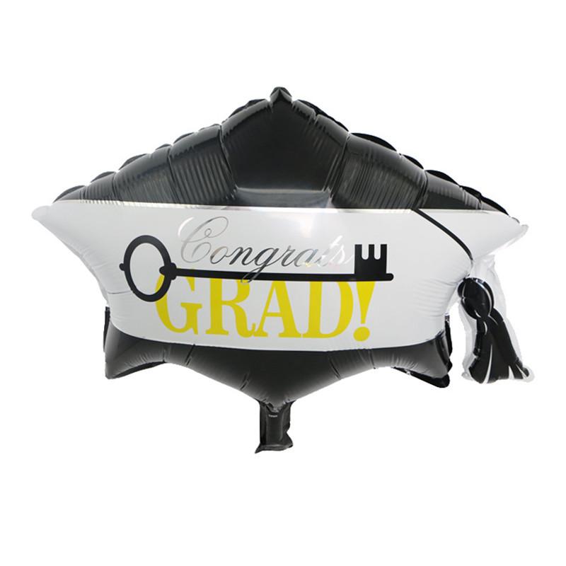 1 шт., милая кепка доктора с улыбающимся лицом, фольгированные шары, шляпа доктора, воздушные шары, детские игрушки, декор для выпускной вечеринки