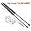 Black 2pcs Automatic Rising Gas Struts Shock Lift Supports Struts Front Fit For Honda Civic Sedan 4-Doors 2016-2020