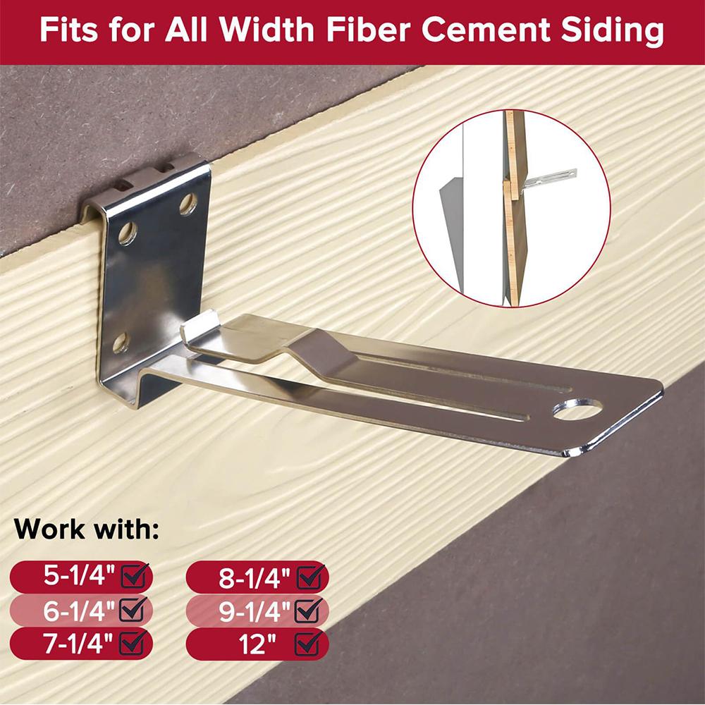 2Pcs Siding Overlap Gauge For 5/16" Thick Fiber Cement Wood Siding Mounting Kit
