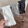 Однотонные носки с пятью пальцами Хлопковые носки с пятью пальцами Милые носки с разделенными пальцами Для девочек