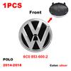 ABCD1 VW Car Front Grill Badge Rear Trunk Lid Emblem Logo 6C0853600 Auto Accessories For Volkswagen Polo 6 6C 2014 2015 2016 2017 2018