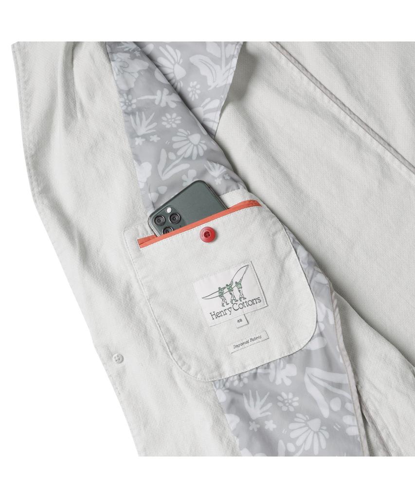 Henry Cottons Linen Blend Garment Dyed Jacket_Ahjam25301Ivx