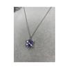 By Tim Desing 925 Sterling Silver Drop Cut Tanzanite Flower Necklace Silver Color