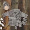 Newborn Bathrobe Baby Pajamas Photo Shoot Costume Set for Boys and Girls
